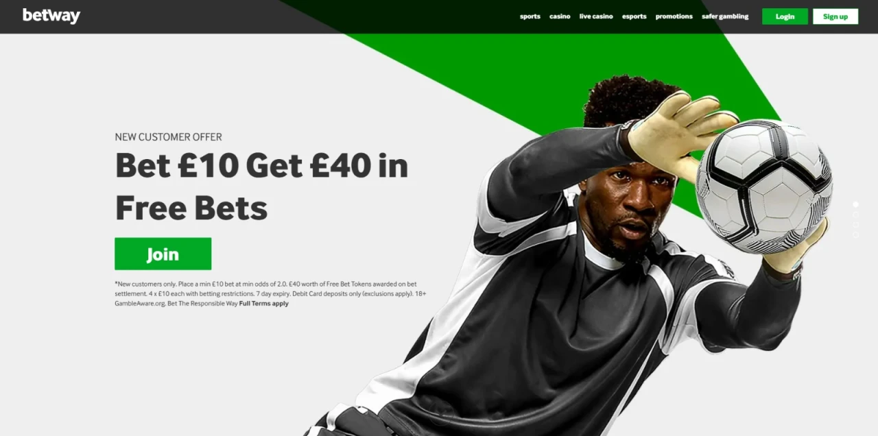 Betway Casino Homepage